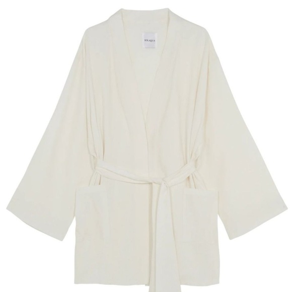 SOLAQUA The Short Robe - Ivory - Picture 6 of 7